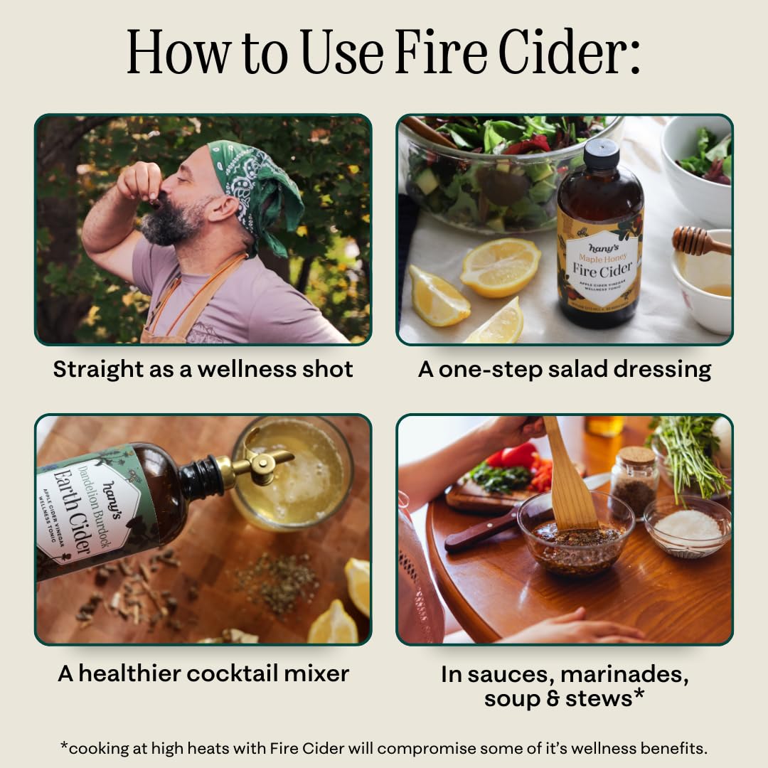 Hany’s Harvest Fire Cider – Small-Batch Apple Cider Vinegar Wellness Tonic - MEALTONES