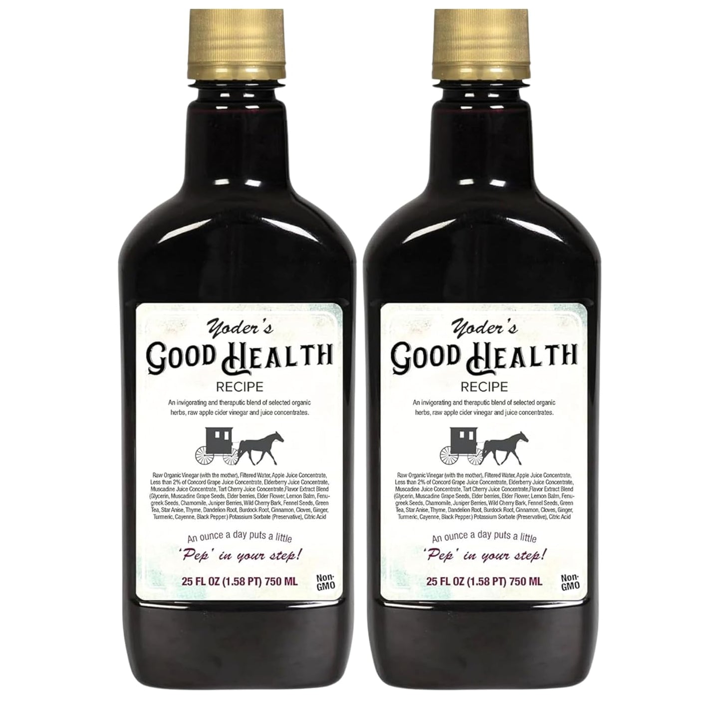 Yoder’s Good Health Recipe Apple Cider Vinegar Herbal Tonic – 25 oz - MEALTONES
