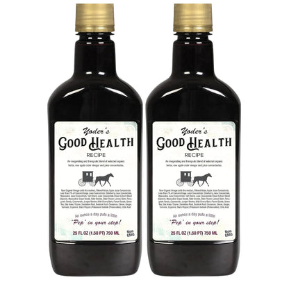 Yoder’s Good Health Recipe Apple Cider Vinegar Herbal Tonic – 25 oz - MEALTONES