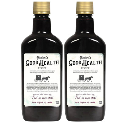 Yoder’s Good Health Recipe Apple Cider Vinegar Herbal Tonic – 25 oz - MEALTONES
