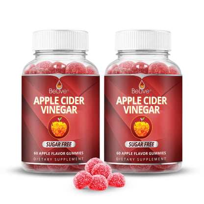 BeLive Sugar-Free Apple Cider Vinegar Gummies – 120 Count
