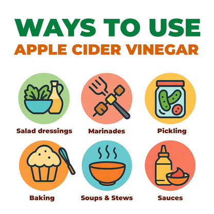 Andrea Milano Organic Apple Cider Vinegar with the Mother – 16.9 oz