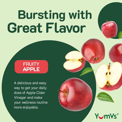 Yum-V’s Apple Cider Vinegar Gummies with Ginger & the Mother – 60 Count