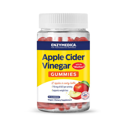 Enzymedica Apple Cider Vinegar Gummies with the Mother & Vitamin B12