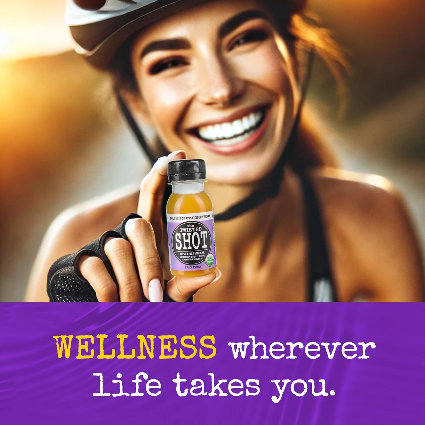 The Twisted Shot Organic Apple Cider Vinegar Wellness Shots - MEALTONES