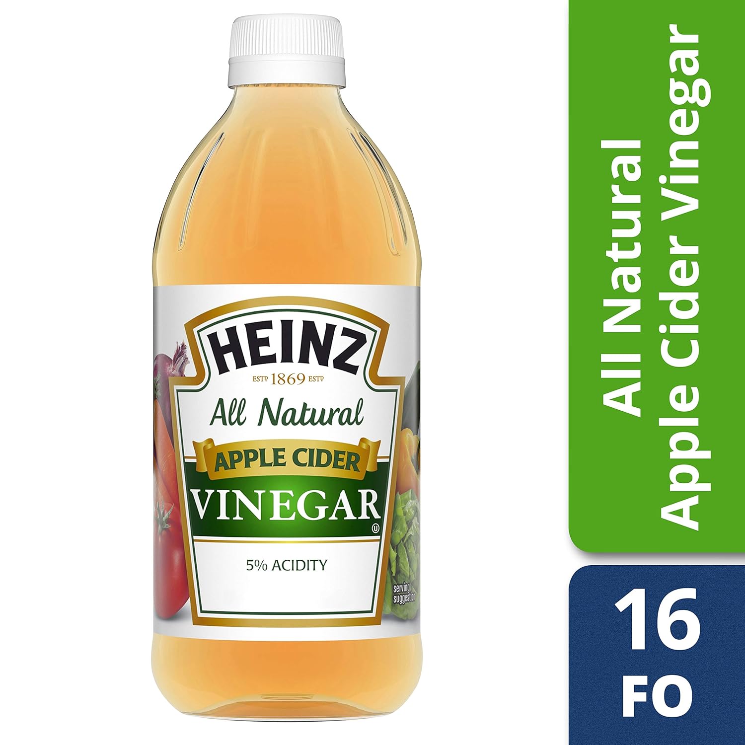 Heinz All Natural Apple Cider Vinegar, 16 fl oz - MEALTONES