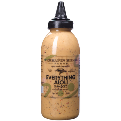 Everything Aioli Squeeze Garnishing Sauce - 13 oz