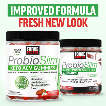 Force Factor ProbioSlim Keto ACV Gummies with Probiotics & Prebiotics