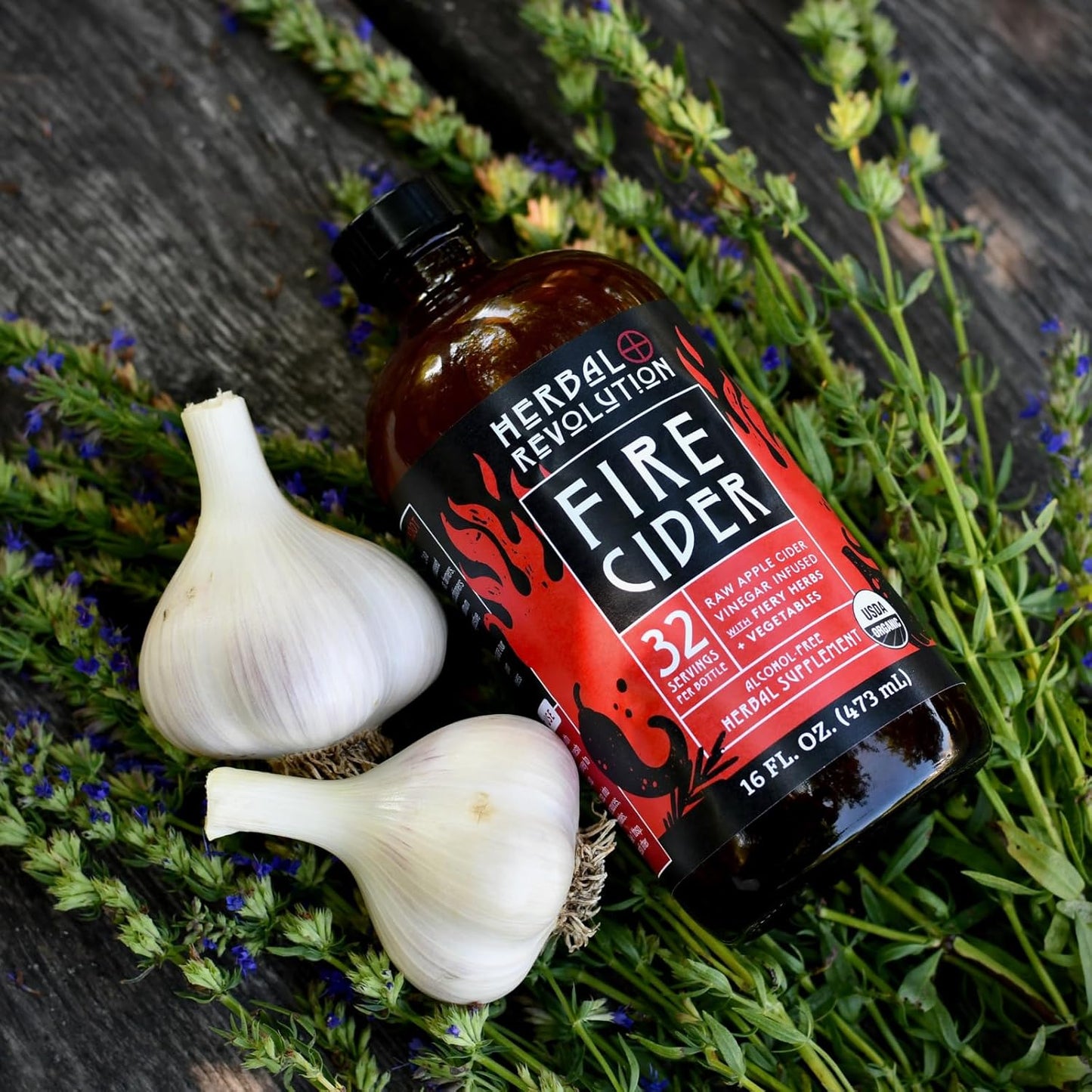 Herbal Revolution Organic Fire Cider With The Mother - MEALTONES