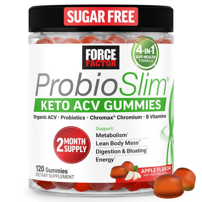 Force Factor ProbioSlim Keto ACV Gummies with Probiotics & Prebiotics