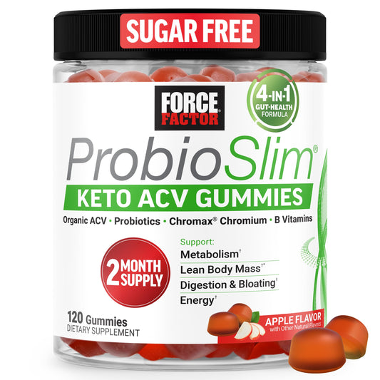 Force Factor ProbioSlim Keto ACV Gummies with Probiotics & Prebiotics