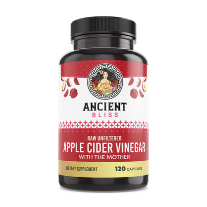 Ancient Bliss Apple Cider Vinegar Capsules with the Mother – 1600 mg