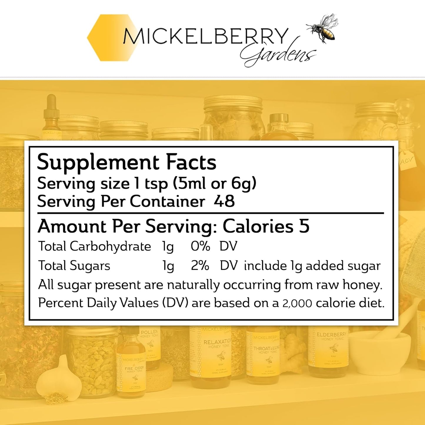 Mickelberry Gardens Fire Cider Honey Tonic with Apple Cider Vinegar