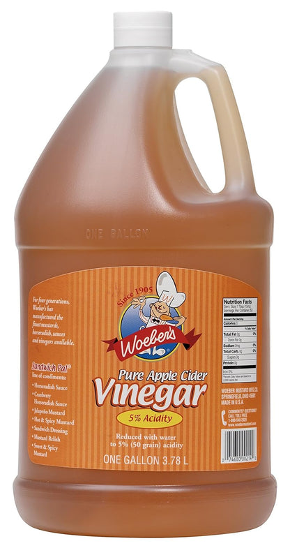 Woeber’s Pure Apple Cider Vinegar – Gallon Size
