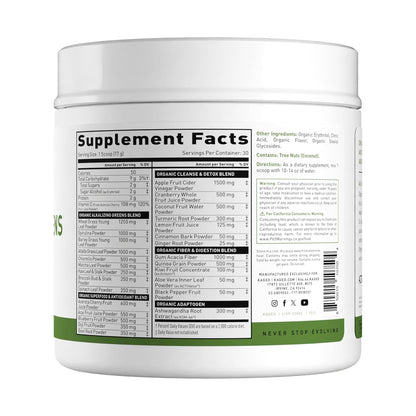 Kaged Outlive 100 Organic Greens Powder Superfood Blend with Apple Cider Vinegar
