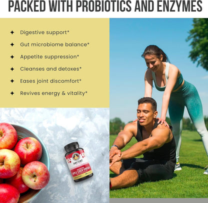 Ancient Bliss Apple Cider Vinegar Capsules with the Mother – 1600 mg