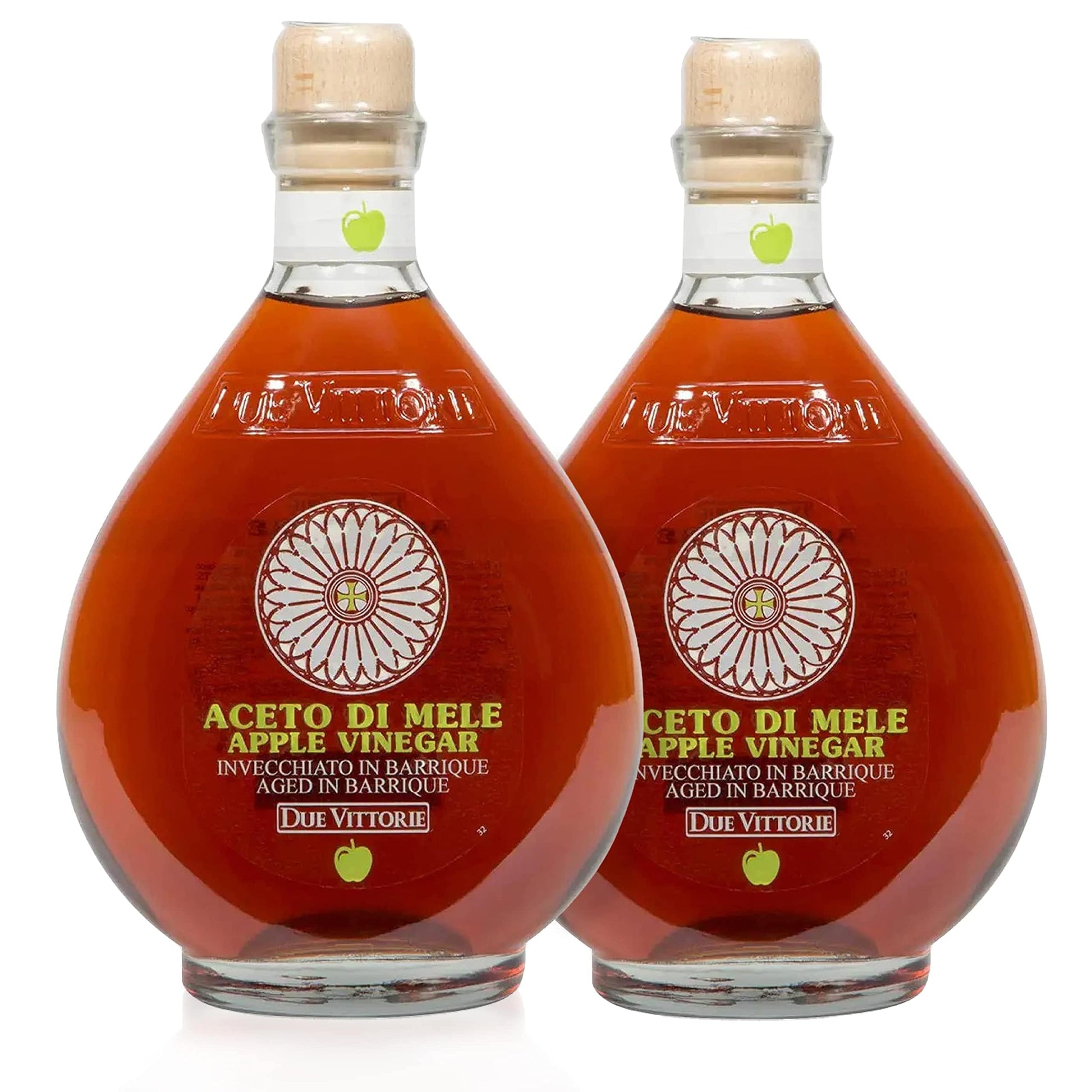 Due Vittorie Italian Apple Cider Vinegar Aged in Wine Barrels – 16.9 fl oz - MEALTONES