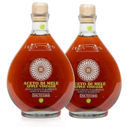 Due Vittorie Italian Apple Cider Vinegar Aged in Wine Barrels – 16.9 fl oz - MEALTONES