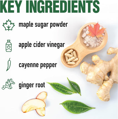Country Farms Apple Cider Vinegar Capsules with Ginger, Cayenne & Maple – 90 Count - MEALTONES