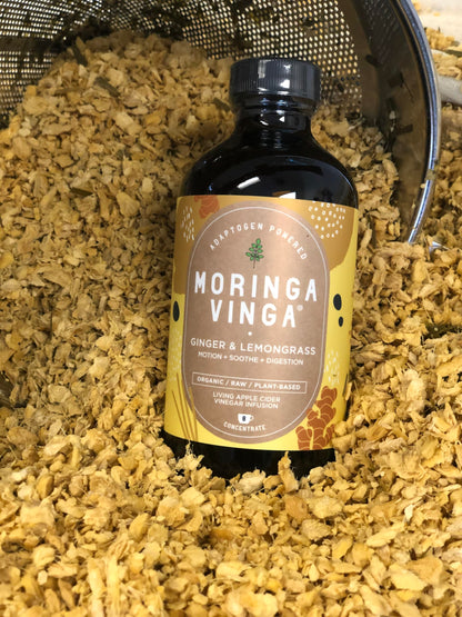 Adaptogen Powered Moringa Vinga Herbal Tonic with Apple Cider Vinegar – 32 oz