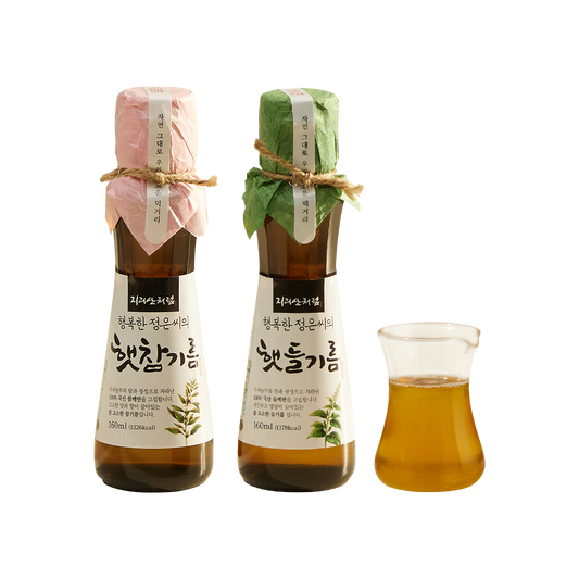 Korean Premium Sesame oil and Perilla oil Gift Set