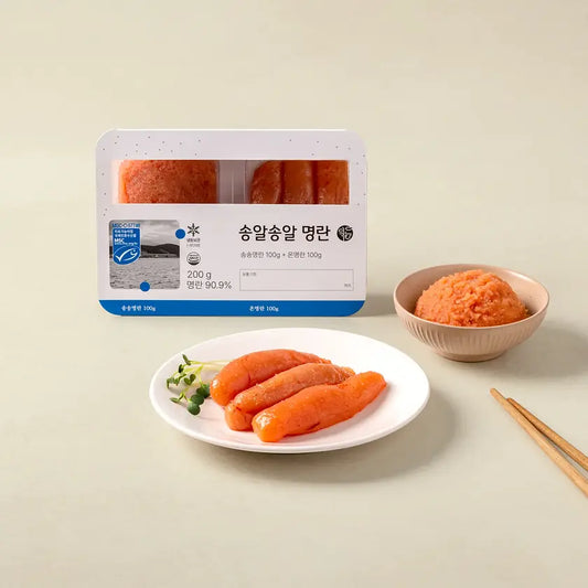 Deokhwa Song-al Song-al Pollock Roe Duo Pack (200g / 7.05oz) 덕화 송알송알 명란