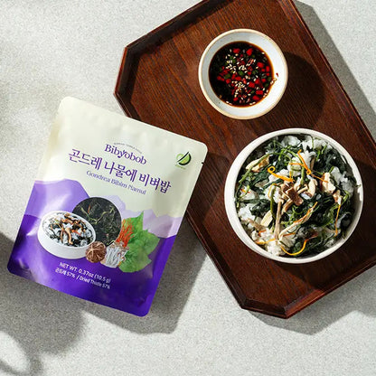Damwoo Herb Table Bundle:  Japchae 2 + Doenjang Soup 1+Herb Rice Mix 4