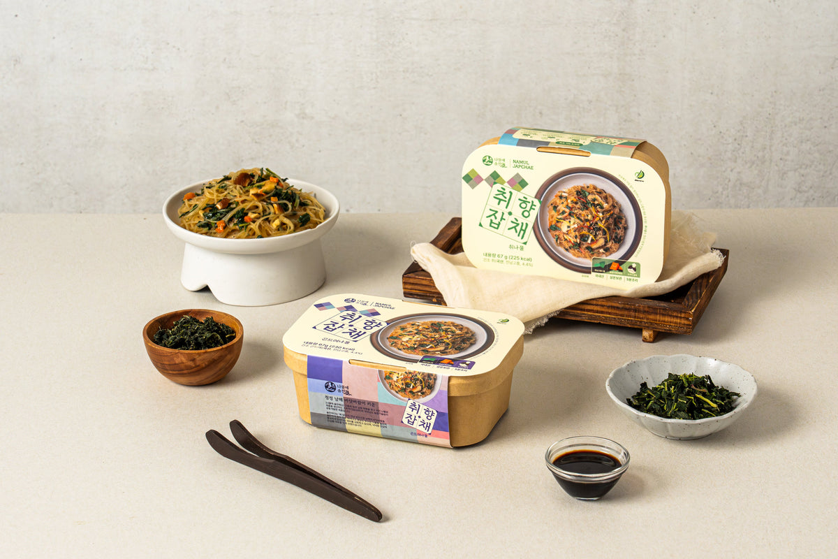 Damwoo Herb Table Bundle:  Japchae 2 + Doenjang Soup 1+Herb Rice Mix 4
