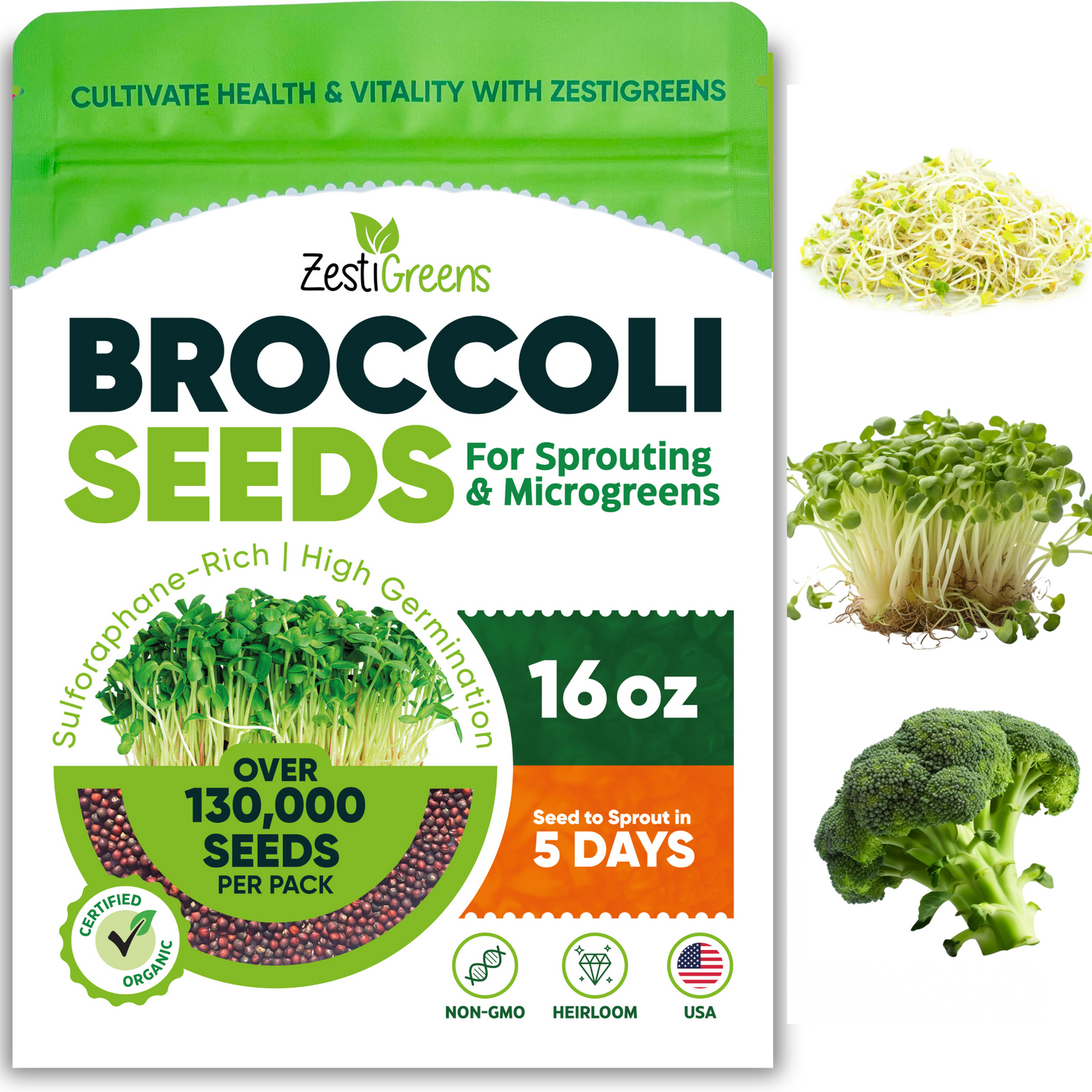 Organic Broccoli Seeds