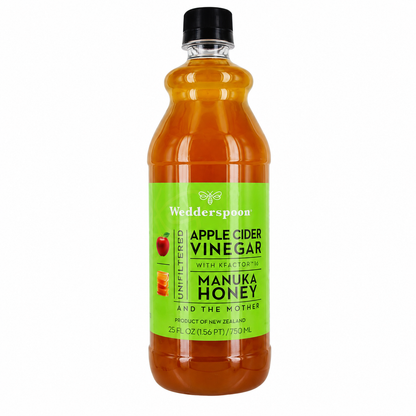 Wedderspoon Apple Cider Vinegar with Manuka Honey & the Mother – 25 fl oz