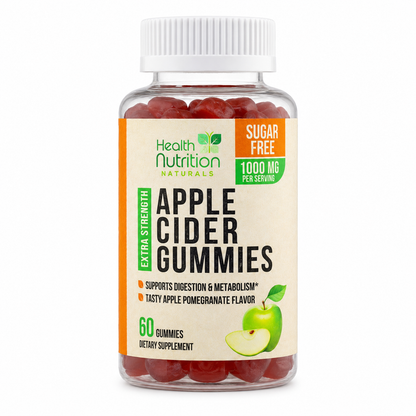 Health Nutrition Zero-Sugar Apple Cider Vinegar Gummies with the Mother & Vitamin B12