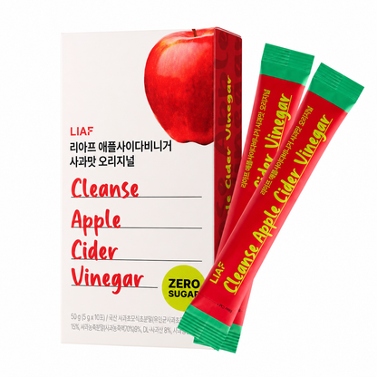 LIAF Apple Cider Vinegar Powder Drink Mix with the Mother – 10 Packets