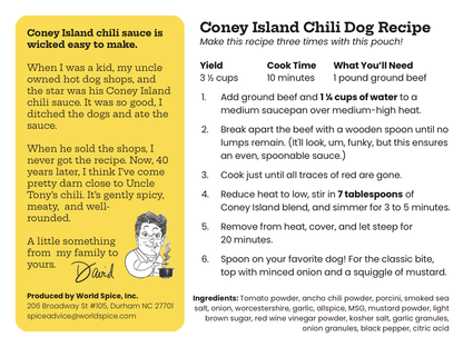 Coney Island Hot Dog Blend - MEALTONES
