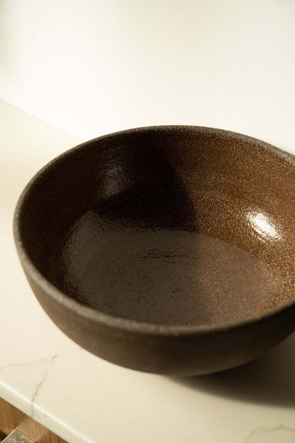 Stoneware Large Fruit Bowl "Pumpernickel"