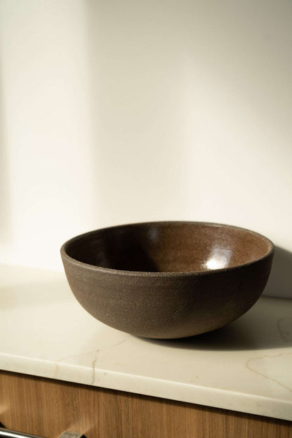 Stoneware Large Fruit Bowl "Pumpernickel"