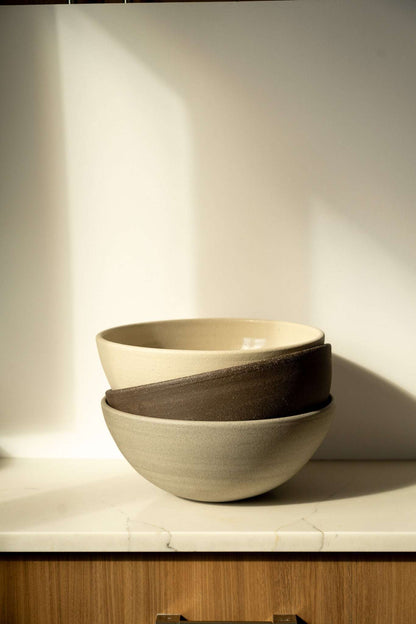 Stoneware Large Fruit Bowl "Pumpernickel"