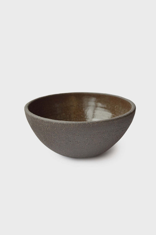 Handmade Dark Stoneware Bowl "Pumpernickel" - MEALTONES