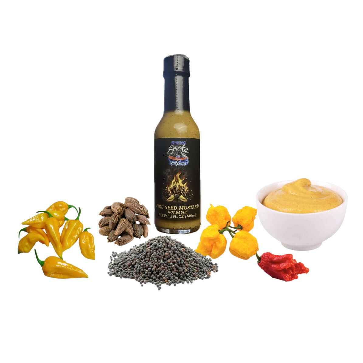 Fire Seed - Reaper Fatalii Mustard Hot Sauce (X Hot)