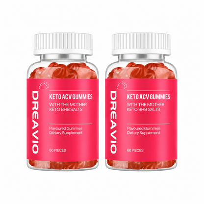 Dreavio Sugar-Free Apple Cider Vinegar Gummies with the Mother – 1,000 mg, 120 Count - MEALTONES