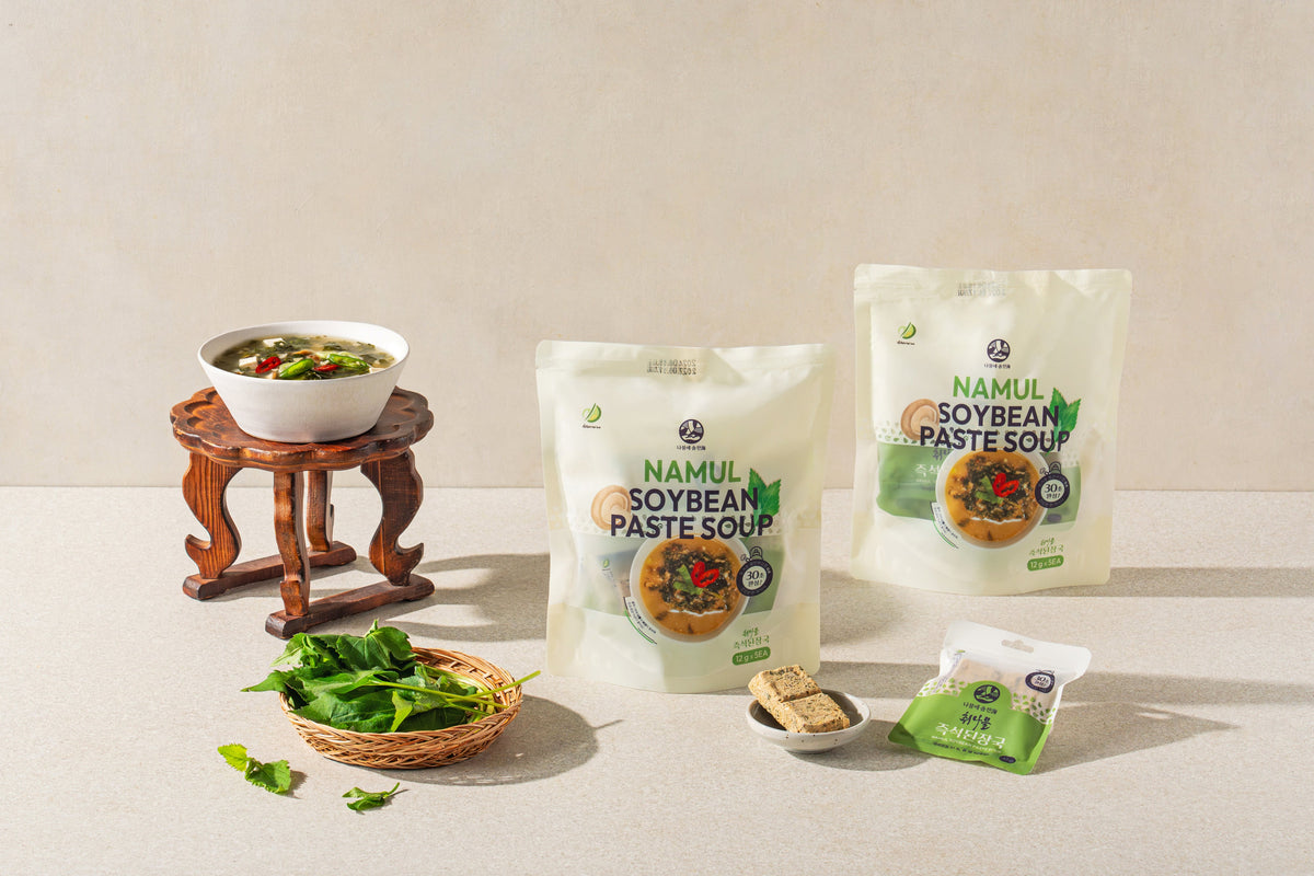 Damwoo Herb Table Bundle:  Japchae 2 + Doenjang Soup 1+Herb Rice Mix 4