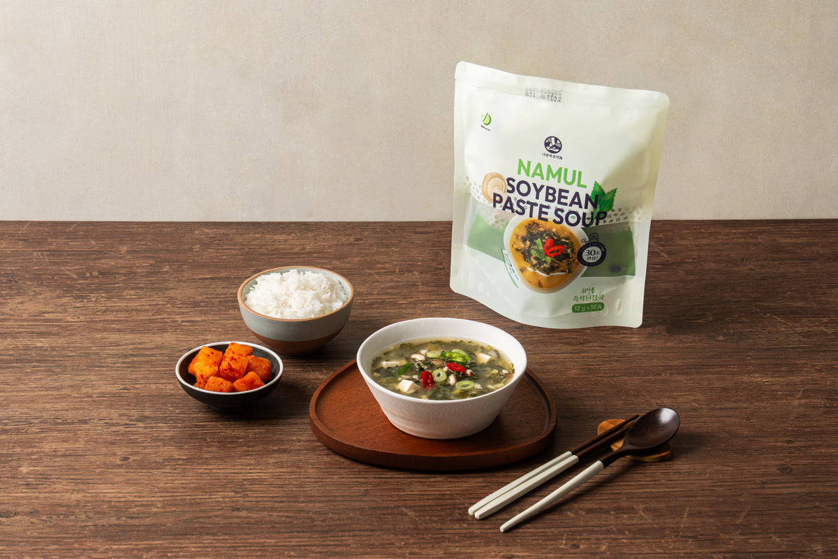 Damwoo Instant Chwinamul Doenjang Soup (12g x 5 Packets) [담우] 취나물 즉석 된장국 12g X 5 EA