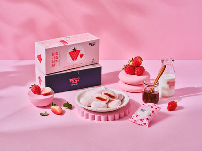 [Janong] 1943 Strawberry Cream Glutinous Rice Cakes (320g, 11.29 oz, 8P)