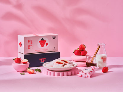 [Janong] 1943 Strawberry Cream Glutinous Rice Cakes (320g, 11.29 oz, 8P)