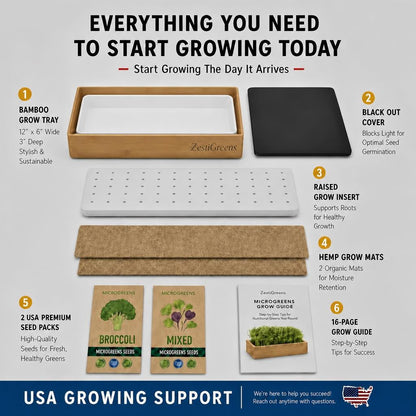 Microgreens Growing Kit Self Watering
