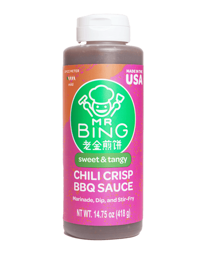 Mr Bing Sweet & Tangy Chili Crisp BBQ Sauce 14.75oz