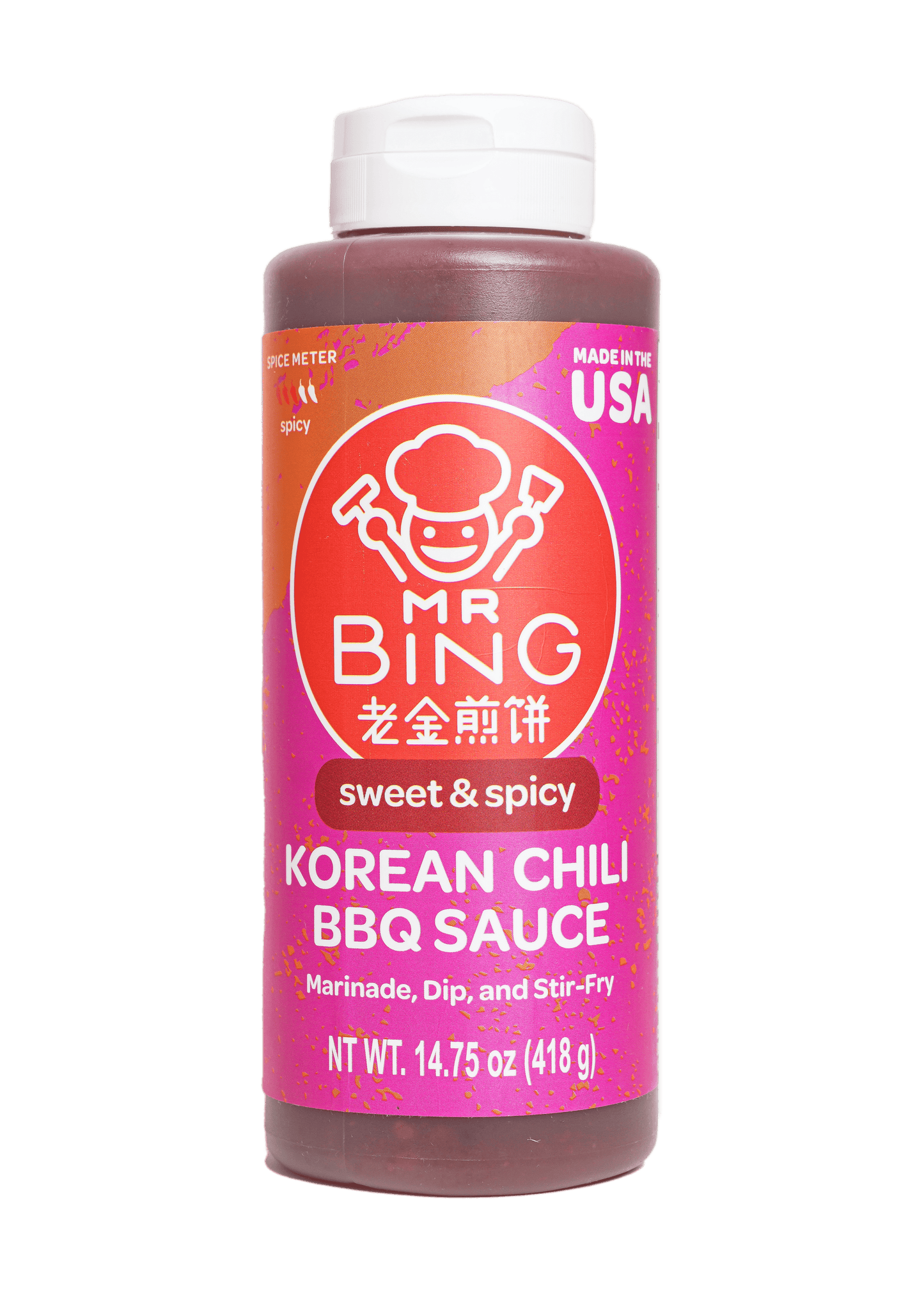 Mr Bing Sweet & Spicy Korean Chili BBQ Sauce 14.75oz