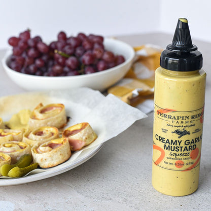 Creamy Garlic Mustard Garnishing Squeeze - 8.25 oz
