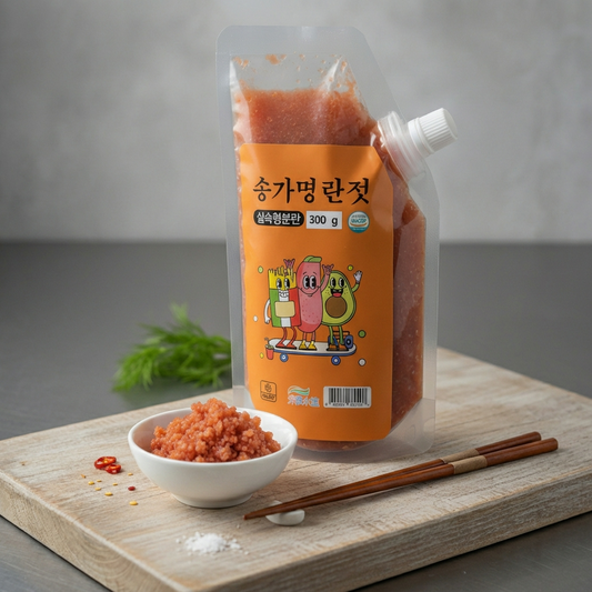 Frozen Salted Pollack Roe Tube (300g, 10.58oz)