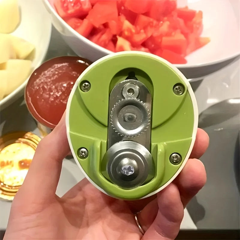 1 portable manual can opener, adjustable anti-slip kitchen small tool, household easy-to-rotate release can opening small tool