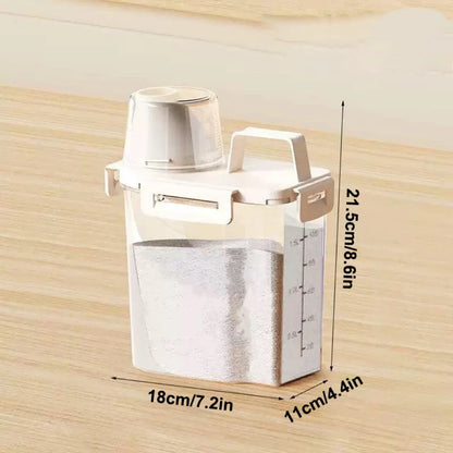 1PC sealed storage container 2.5L portable food storage box with lid suitable for storing grains, flour, rice in the kitchen